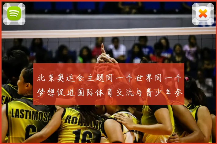 北京奥运会主题同一个世界同一个梦想促进国际体育交流与青少年参与
